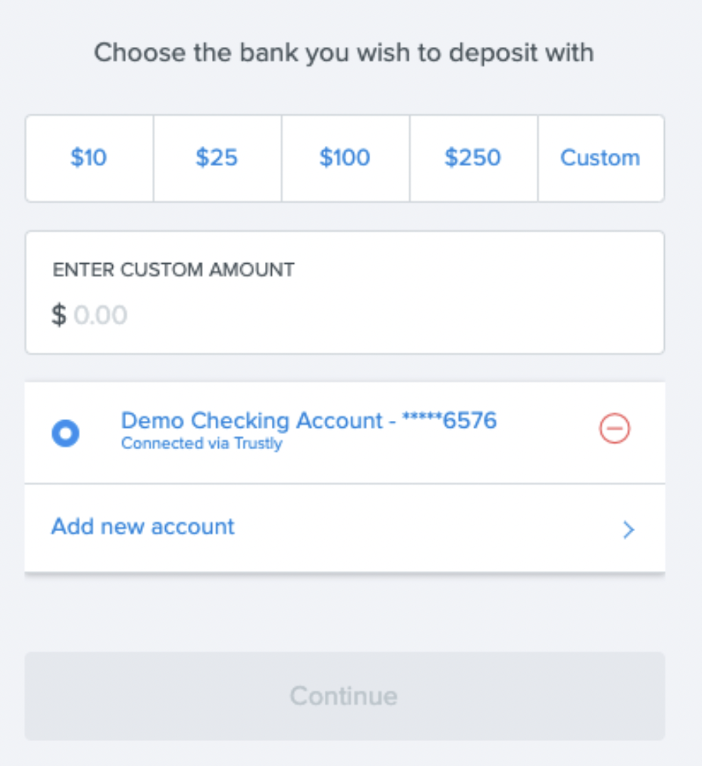 Canada What are my deposit options?