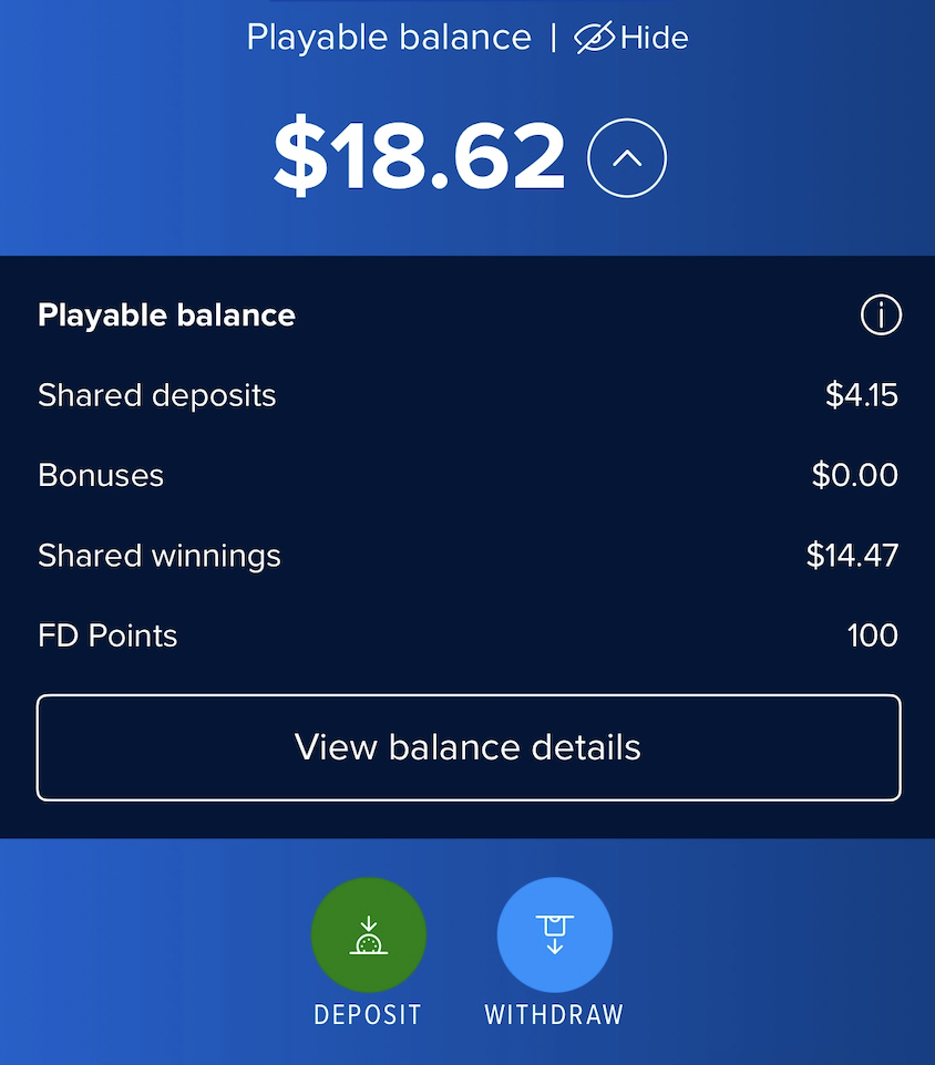 Withdraw with FanDuel